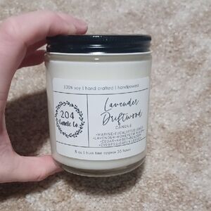 Lavender Driftwood Candle - Cream